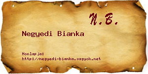 Negyedi Bianka névjegykártya
